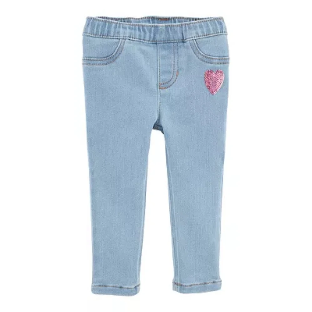 Carter's Heart Pull-On Jeggings in Toddler 24mo